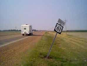 Photo of Route 61 in the Delta.