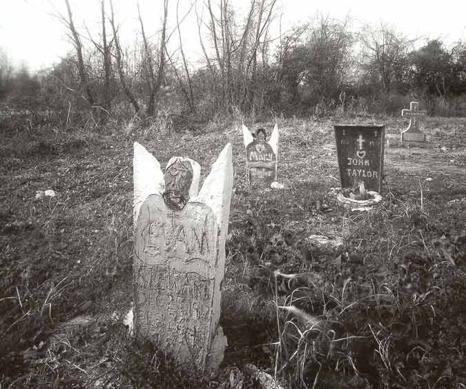 Handmade Gravestones in Mound Bayou, 1989, Tom Rankin